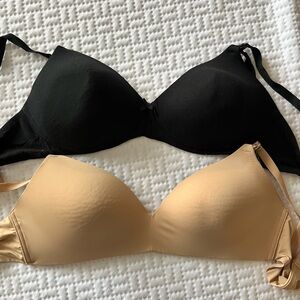 Women's Black and Tan Nursing Bras